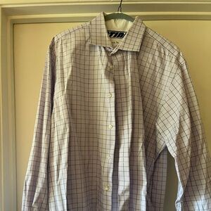 Lands end pinpoint no iron dress shirt, light purple 16.5